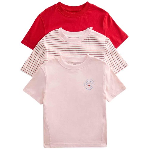 M&S Girls Pure Cotton Seaside Tops, 6-7 Years, Pale Pink