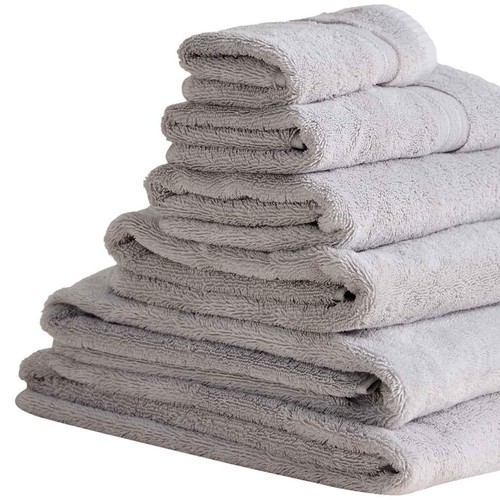 M&S Egyptian Cotton 650GSM Face Towels, Dove thumbnail 2