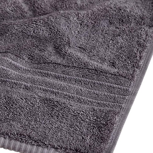 M&S Egyptian Cotton 650GSM, 2 Pack Face Towels, Charcoal thumbnail 3