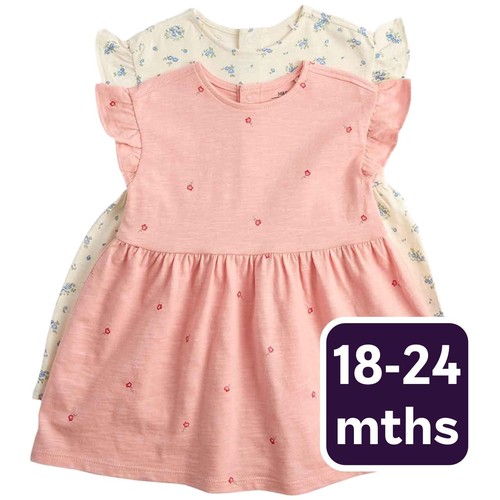 M&S Cotton Jersey Dresses, 18-24 Months, Multi