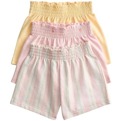 M&S Girls Pure Cotton Multi Pattern Shorts, 18-24 Months, Multi thumbnail 2