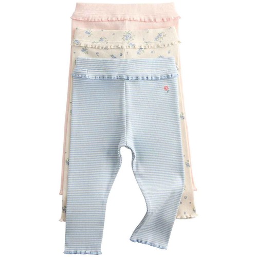 M&S Girls Cotton Rich Printed Leggings, 9-12 Months, Multi thumbnail 2