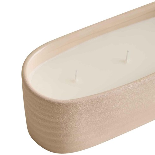 M&S Ember Ceramic 3 Wick Candle, Neutral thumbnail 3