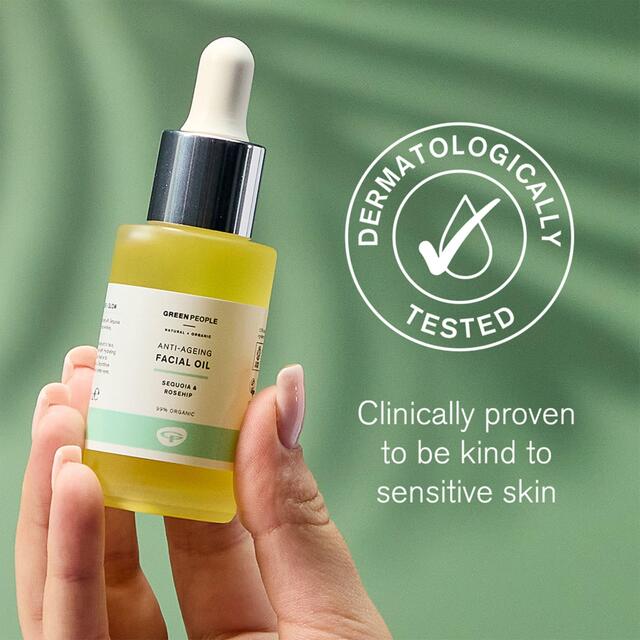 Green People Organic Facial Oil, Anti Ageing, Vegan thumbnail 3