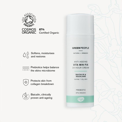 Green People Organic  24 Hour Moisturiser, Vitamin Fix  thumbnail 2