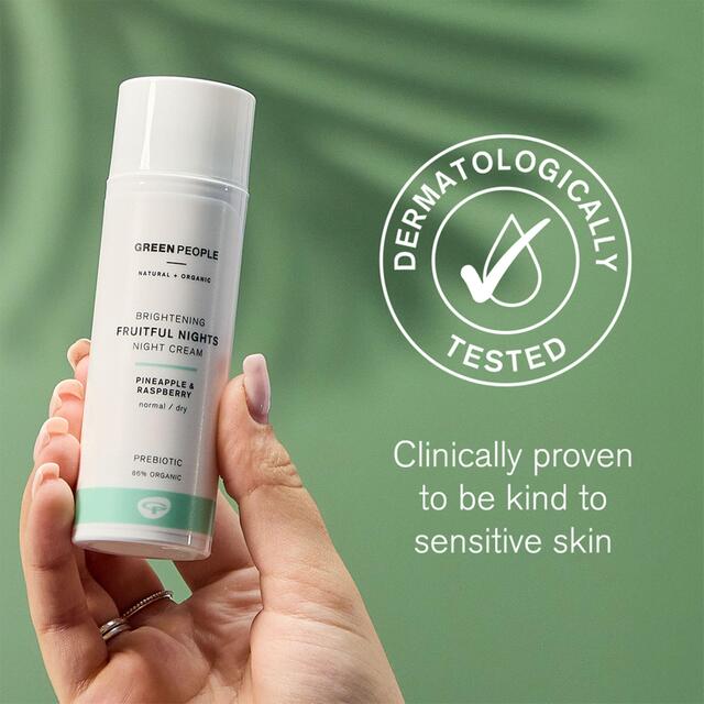 Green People Organic Night Cream, Fruitful Nights, Vegan thumbnail 3