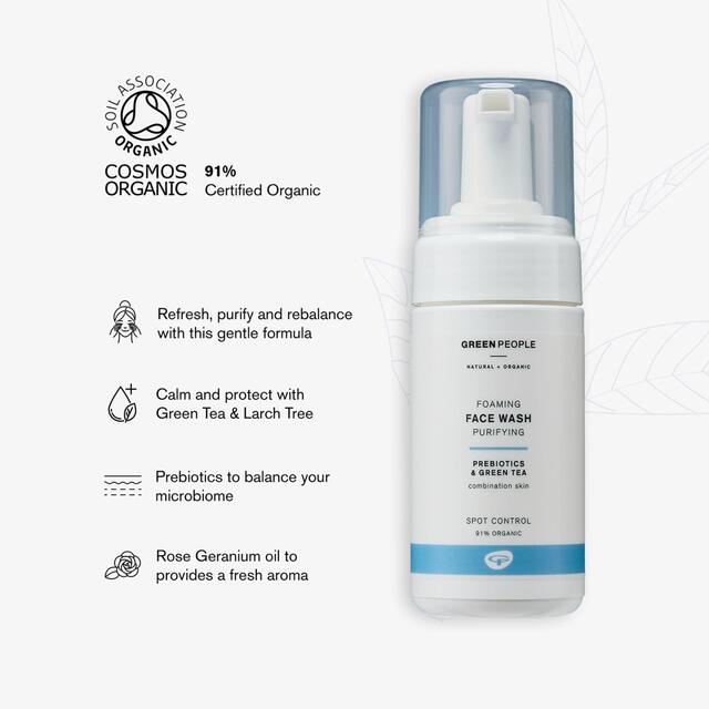 Green People Organic Foaming Face Wash, Vegan thumbnail 4