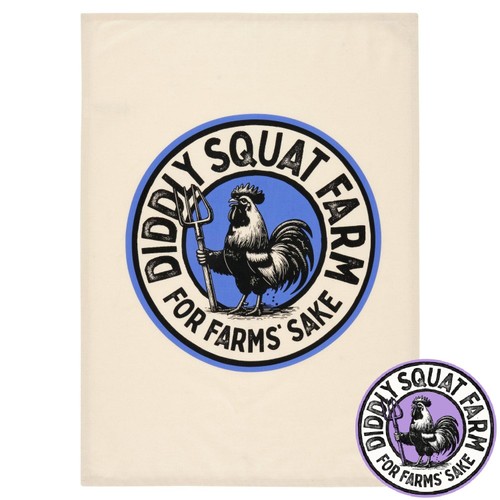 Diddly Squat Farm Cockerel Tea Towel