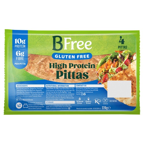 BFree High Protein Pitta Breads