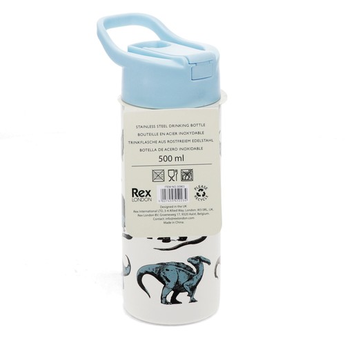 Rex London Stainless Steel Dinosaur Bottle 500ml thumbnail 4