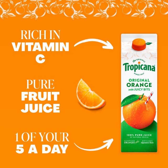 Tropicana Original Orange Fruit Juice with Bits thumbnail 2