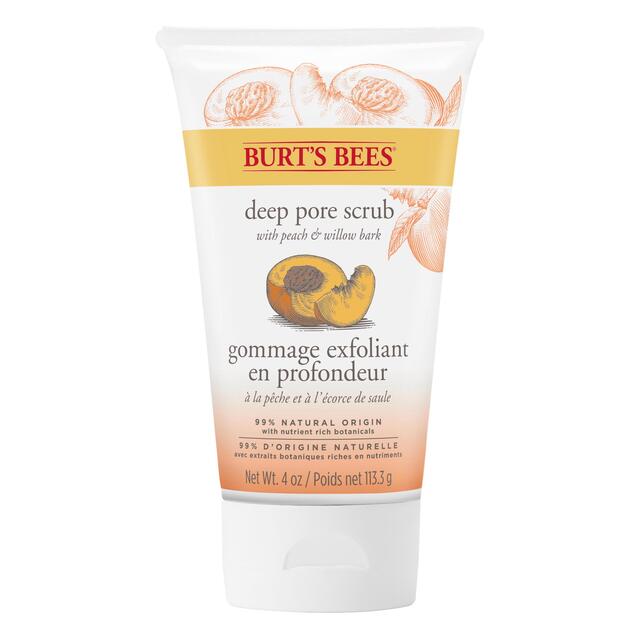 Burt's Bees Exfoliating Pore Scrub, Peach & Willowbark