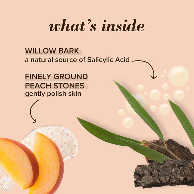 Burt's Bees Exfoliating Pore Scrub, Peach & Willowbark thumbnail 4