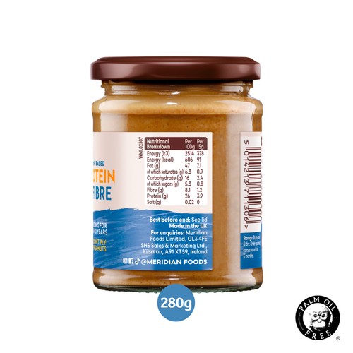 Meridian Natural Peanut Butter Smooth No Salt thumbnail 3