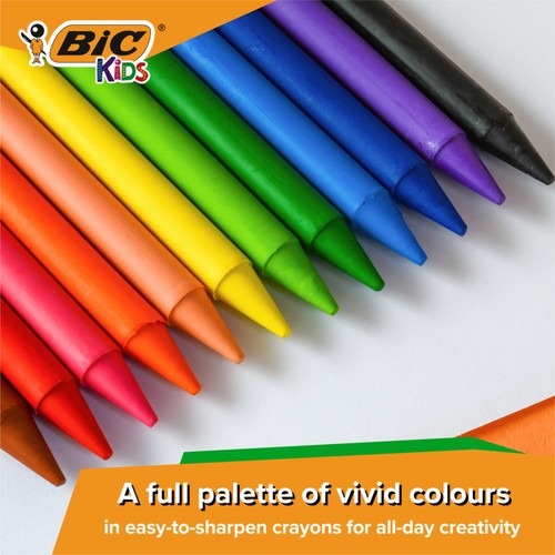 BIC Kids Plastidecor Crayons Wallet of 12 thumbnail 2
