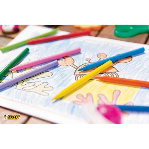 BIC Kids Plastidecor Crayons Wallet of 12 thumbnail 5