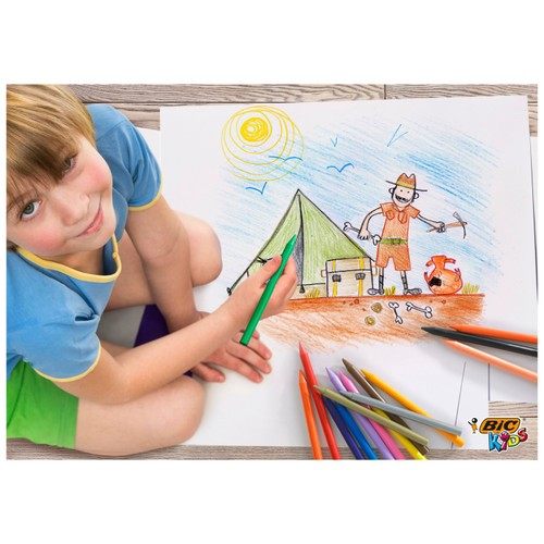 BIC Kids Plastidecor Crayons Wallet of 12 thumbnail 6