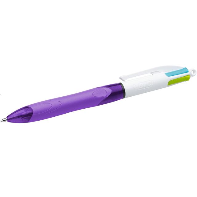 BIC 4 Colours Grip Retractable Ballpoint Pen Single Pack thumbnail 2