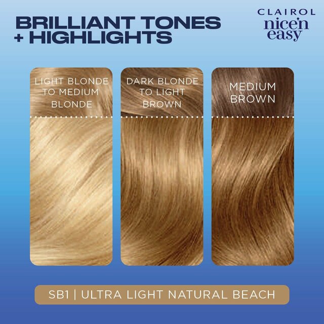 Clairol Nice'n Easy Hair Dye Ultralight Natural Beach Blonde thumbnail 3