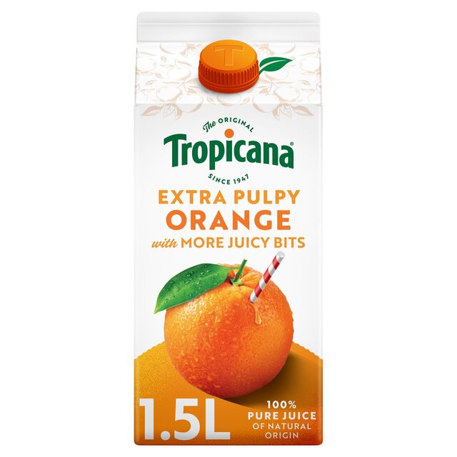 Tropicana Pure Orange Fruit Juice with Extra Juicy Bits thumbnail 2
