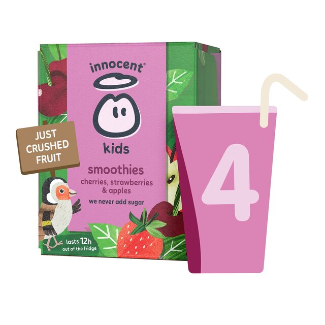 Innocent Kids Cherries, Strawberries & Apples Smoothies thumbnail 3