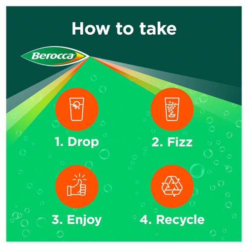 Berocca Mixed Berries Energy Vitamin Effervescent Tablets thumbnail 4
