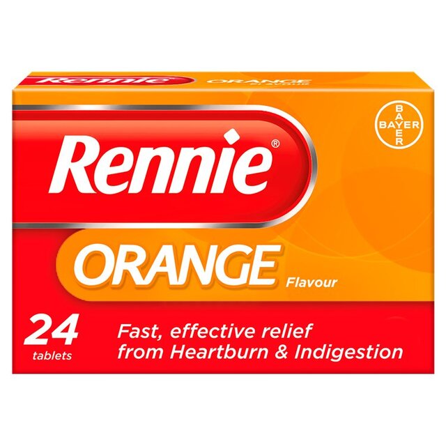 Rennie Orange Heartburn & Indigestion Relief Tablets
