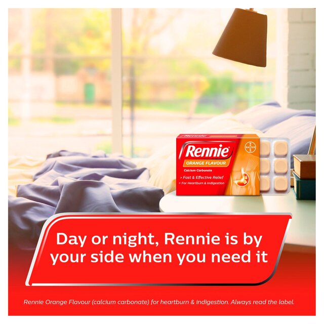 Rennie Orange Heartburn & Indigestion Relief Tablets thumbnail 4