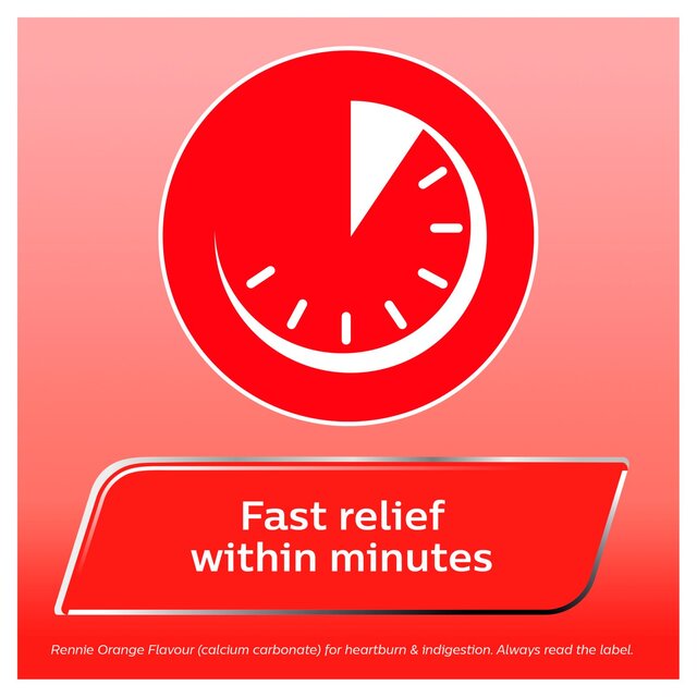 Rennie Orange Heartburn & Indigestion Relief Tablets thumbnail 5
