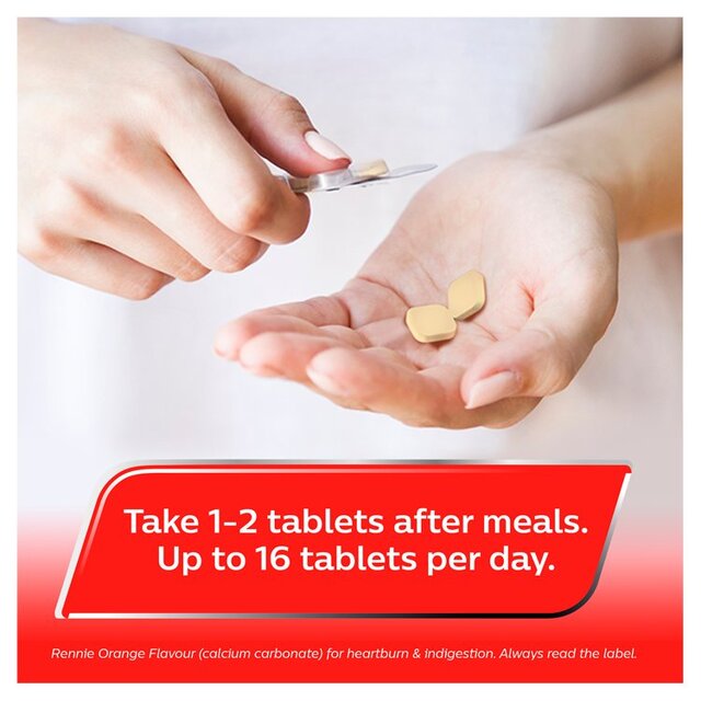 Rennie Orange Heartburn & Indigestion Relief Tablets thumbnail 9
