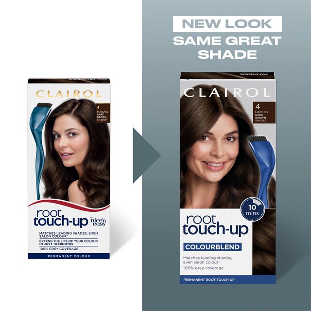 Clairol Root Touch-Up Permanent Hair Dye 4R Dark Auburn, Full Coverage thumbnail 2