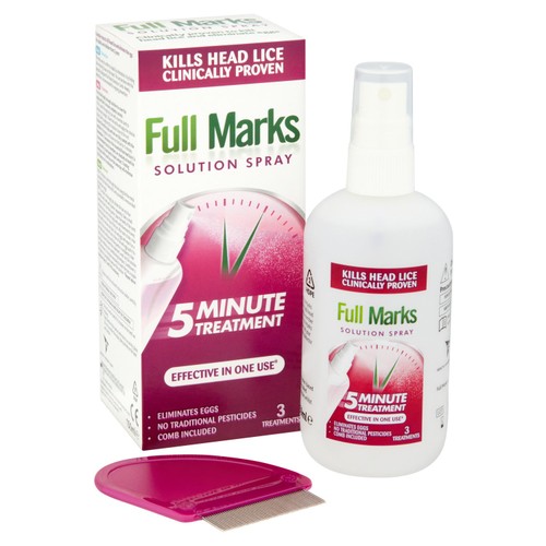 Full Marks Head Lice Removal Treatment with Nit Comb thumbnail 2