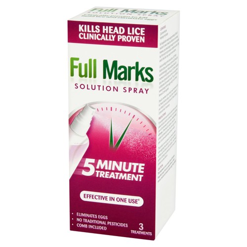 Full Marks Head Lice Removal Treatment with Nit Comb thumbnail 3