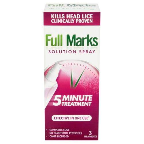 Full Marks Head Lice Removal Treatment with Nit Comb thumbnail 4