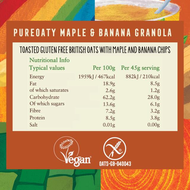 Pure Oaty Glebe Farm Gluten Free Maple & Banana Oat Granola thumbnail 3