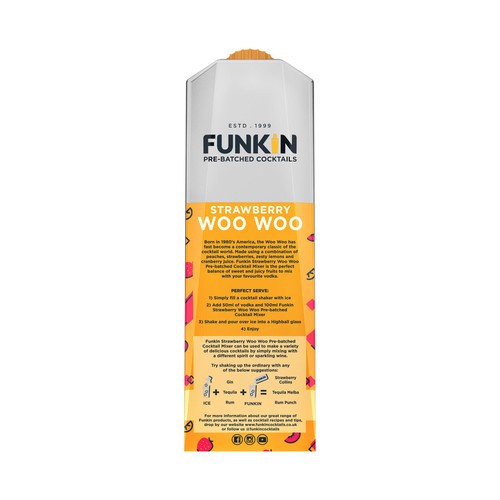 Funkin Strawberry Woo Woo Cocktail Mixer thumbnail 2