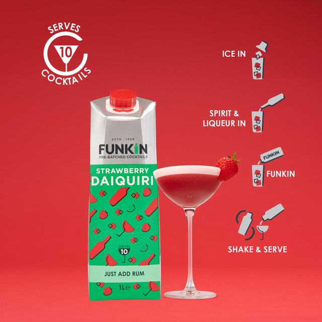 Funkin Strawberry Daiquiri Cocktail Mixer thumbnail 3