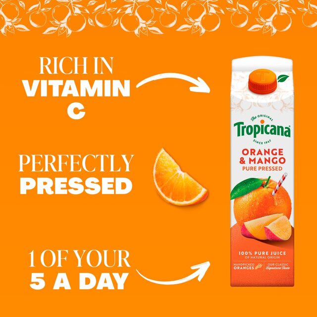 Tropicana Pure Orange & Mango Fruit Juice thumbnail 3