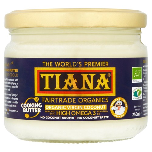 TIANA Omega 3 Organic Coconut Cooking Butter