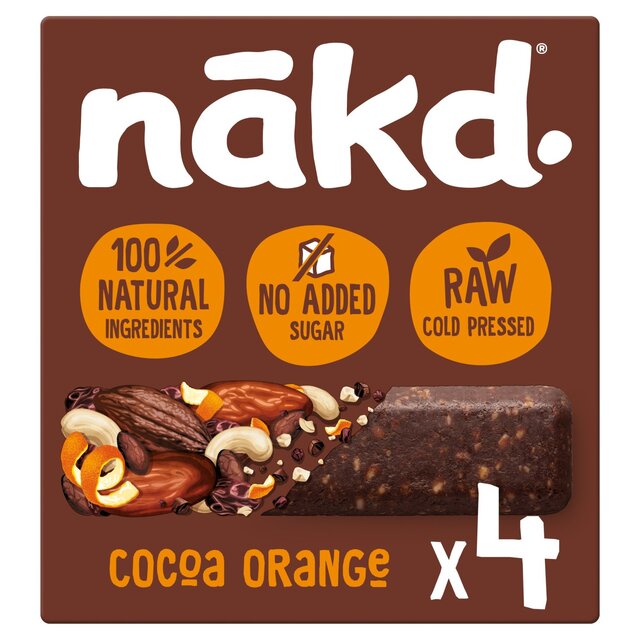nakd. Cocoa Orange Fruit & Nut Bars Multipack