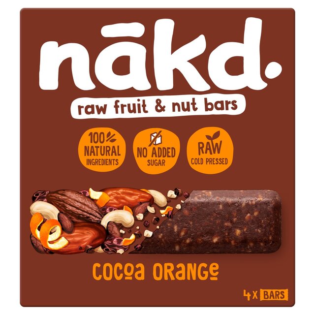 nakd. Cocoa Orange Fruit & Nut Bars Multipack thumbnail 2