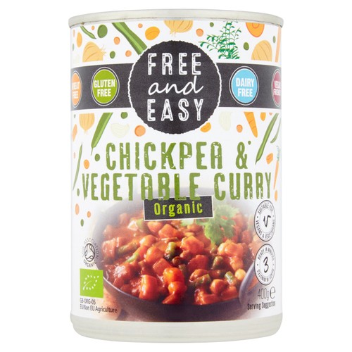 Free & Easy Free From Organic Chick Pea & Vegetable Curry