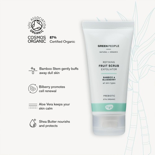 Green People Organic Fruit Exfoliating Scrub, Vegan thumbnail 4