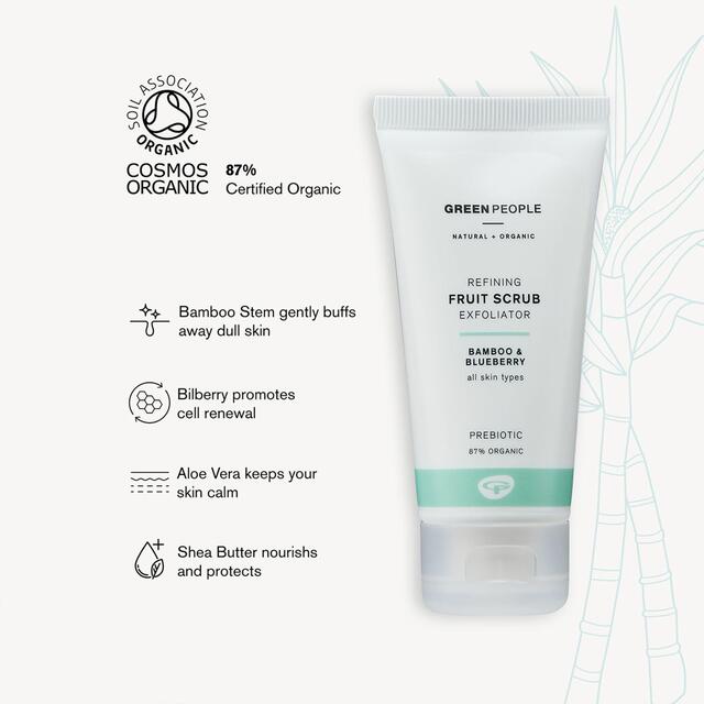 Green People Organic Fruit Exfoliating Scrub, Vegan thumbnail 4