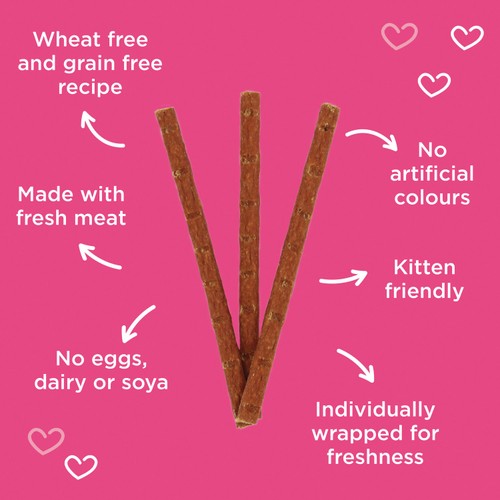 Webbox Tasty Sticks with Salmon & Trout Semi-Moist Cat Treats thumbnail 3