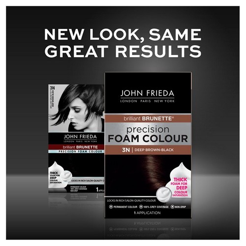 John Frieda Precision Foam Colour Brilliant Brunette 3N Deep Brown Black thumbnail 5