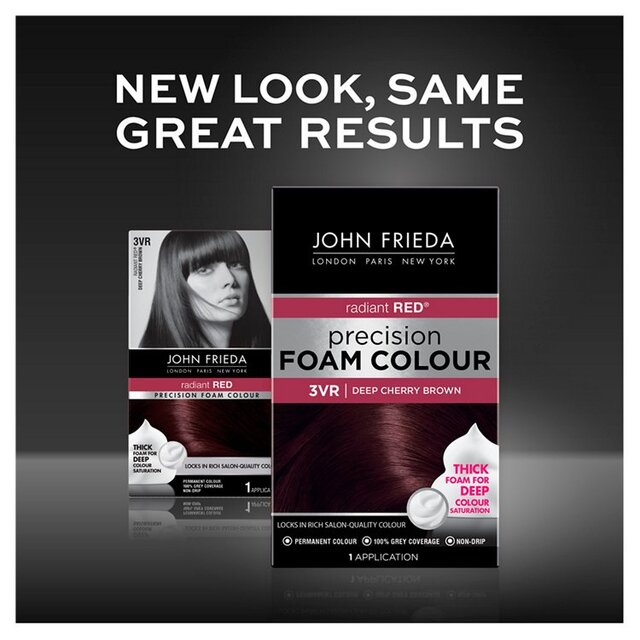 John Frieda Precision Foam Colour Hair Dye Deep Cherry Brown 3VR thumbnail 2