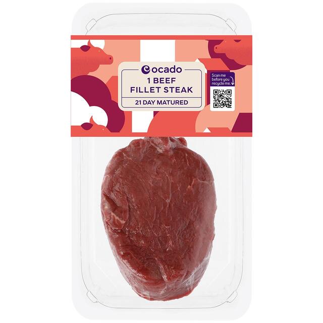Ocado 1 Beef Fillet Steak