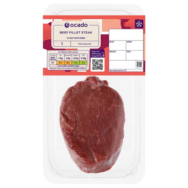 Ocado 1 Beef Fillet Steak thumbnail 2