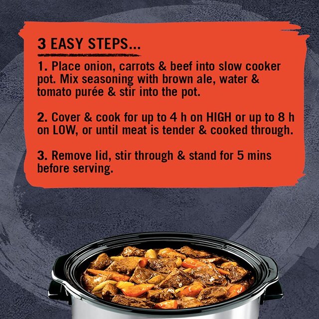 Schwartz Beef & Ale Slow Cook Recipe Mix thumbnail 3